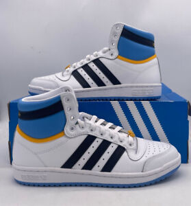 Adidas Originals Top Ten 80s Athletic Sneakers White Blue FZ5887 Mens Size