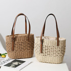 Hollowed Out Hand Woven Straw Bag Single Shoulder Hand Woven Straw Beach Bag