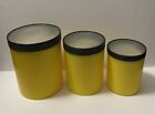 Vintage Kartell Plastic Canister Set (3) with Clear Lids - Made in Italy (Rare)