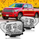 For 2014-2021 Toyota Tundra Headlights Assembly Chrome W/O LED DRL Left Right (For: 2019 Tundra)