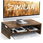 Zimilar Monitor Stand Riser, 2 Tiers Laptop Computer Monitor Riser Rust Brown