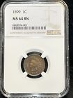 1899 Indian Head Cent NGC MS64 BN penny