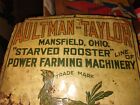 Antique Early 1900s Original Aultman-Taylor Tin Tack Tractor Mansfield Ohio Ad