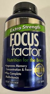 Focus Factor Extra Strength for Brain Health 120 Tablets Multivitamin
