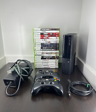 Microsoft Xbox 360 E 460GB HDD Console + 2 Controllers +21 Xbox 360 Games!