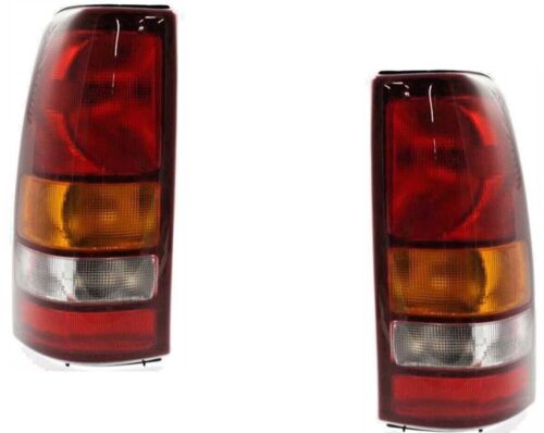 Tail Lights For Chevy Silverado GMC Sierra 1999-2002 Except Dually Stepside Pair (For: 2000 Chevrolet Silverado 1500)
