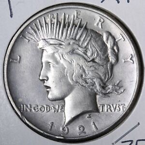 1921 Peace Silver Dollar XF E368 WCNM