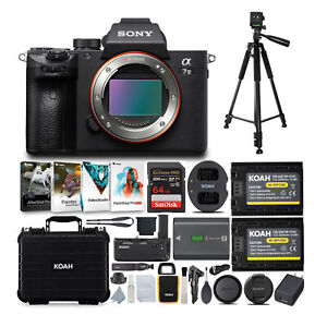 Sony Alpha a7 III 24.2MP Mirrorless Camera (Body Only) and Accessories Bundle