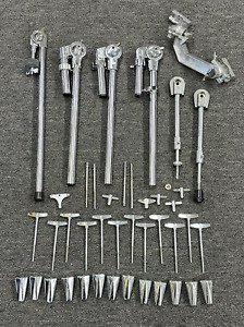 Lot of Vintage 1970's PEARL Drum Stand Parts ~ Arms, Wing Nuts, Bolts, Lugs …