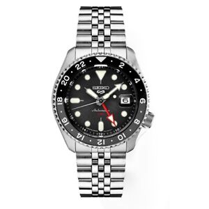 Seiko 5 Sports SKX Sports Style GMT Series 42.5mm Men's Watch - Black Dial
