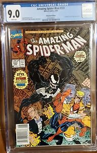 AMAZING SPIDER-MAN #333 CGC 9.0 Venom Cover 1990 NEWSSTAND EDITION