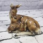 Stunning Antique Wien Keramos Austria 10” Deer w/Fawn Sculpture Figurine