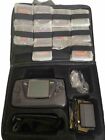 SEGA Game Gear Handheld System - Black Bundle. Oem Case, 10 (minty) Games + More