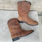 Acme Cowboy Boots Size Brown (Mens 10.5 EW) Soft Work Toe Boots Extra Wide