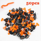50/200pcs Tile Leveling System Kit Reusable Tile Spacer Wall Floor Clips Tools