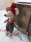 Maileg Retired Travel Christmas Mouse in Suitcase