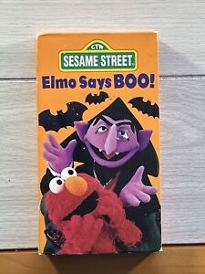 Sesame Street Elmo Says Boo VHS Home Video Tape