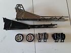 Traxxas 1/8 Funny Car Parts Lot _ 2 Frames 2 Front Wheels 2 Front Bumpers Used