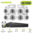 SANNCE 8CH 4K NVR 8MP Two Way Audio POE PT Security Camera System AI Detection
