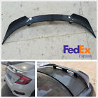 Gloss Carbon Fiber Look Tail-free Without Perforated Sport Car Rear Spoiler Wing