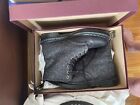 Doc Martens 1460 Pascal Black Earth Charcoal Boots Size 8 Made In England