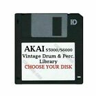 Akai S5000 / S6000 Floppy Disk Vintage Drums & Perc. Library Choose Your Disk