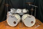 Pearl Export Drum Set 7 Piece Double Bass 2023 Pure White w. Zildjian Cymbals