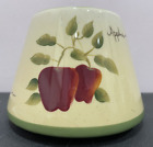 Apple CANDLE TOPPER Shade HOME INTERIORS Orchard CERAMIC