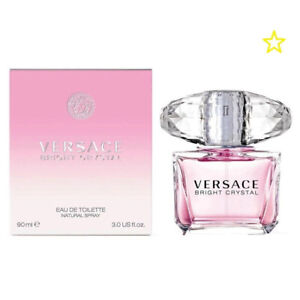 Versace Bright Crystal 90ml / 3.0 oz EDT Eau de Toilette Perfume New in Box