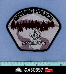 ORTING * SWAT (Subdued) WASHINGTON Police Shoulder Patch FLOWER MOUNTAIN RIVER
