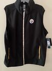 New ListingNFL Team Apparel Pittsburgh Steelers Full Zip Fleece Vest Mens XL 7th Collection