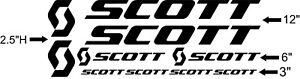 Custom Scott bikes Frame Decal Set. Pick Your Color. USA Seller!