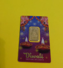 5 gram .9999 Gold PAMP Suisse Bar Diwali Lakshmi Festival of Lights Assay 2342