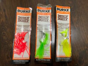 New Listingburke deadly dudley buzz bait spinner bait lot of 3 vintage bass lure