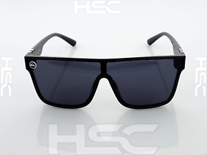 Quiksilver Sunglasses Gloss Black Frame Dark Smoke Single Lens SciFi Blenders