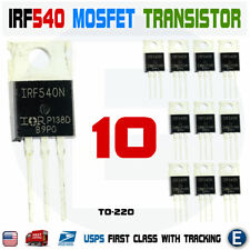 10Pcs IRF540N Mosfet N-Channel IR Power Transistor 33A 100V TO-220