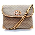 Vintage Gucci Shoulder Bag  Brown PVC 1054101