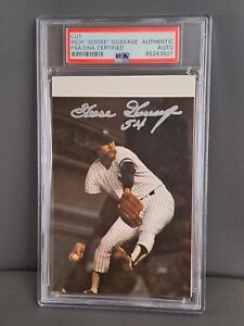 New ListingRICH GOOSE GOSSAGE NYY HOF AUTO SIGNED CUT PSA/DNA CERT # 3501 IN SILVER INK