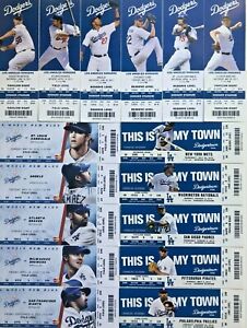 2009-2010-2011-2012-2013 Los Angeles Dodgers Season Ticket Stubs Mint Condition!
