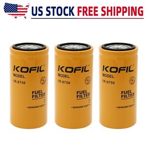 *(3Pack)*1R-0750 Engine Fuel Filter fits for P551313,FF5320,33528,BF7633