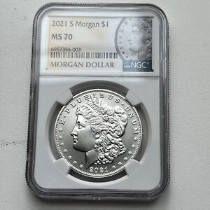 New Listing2021  Morgan S Dollar NGC MS70
