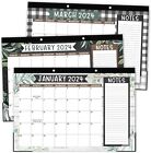 Farmhouse Large Desk Calendar 2024-2025 - Desk Calender 2024 Monthly, Desktop...