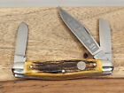VINTAGE BOKER CLASSIC (#4474) 3 BLD. STOCKMAN KNIFE W/AWESOME STAG HANDLES- MINT