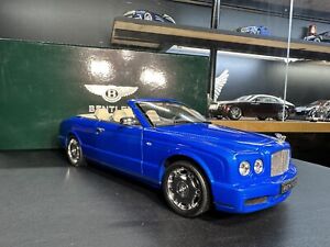 1/18 Bentley Azure Cabriolet Minichamps, Metallic Blue. No Autoart! VERY RARE!