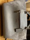 COACH Shoulder Bag Leather/Suade Gray Solid Color F79999