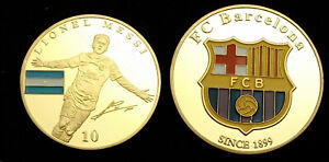 Messi Barcelona World Cup 2022 Argentina Gold Coin Signed Qatar PSG Paris Old UK