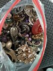 Single Clip On  vintage Earrings lot 1. Lb 1 Ounce  all single no matching pairs
