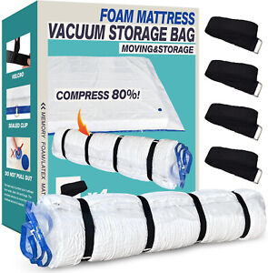 Queen Size Mattress Vacuum Bag for Memory Foam/Latex Mattress Upto 14 Inch, Movi