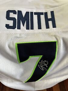 New ListingGino Smith Signed Autographed Pro Style Jersey Players Inc COA Seattle Seahawks