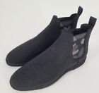 Original Mens Rothy's The Chelsea Boots - Merino Wool - Granite Black